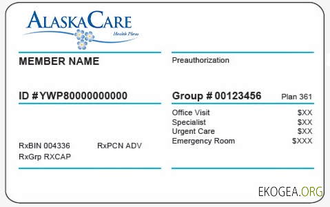 Carte d'assurance maladie de l'Alaska